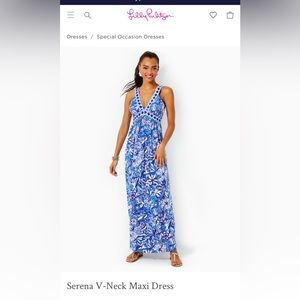 Serena V Neck Maxi Dress
